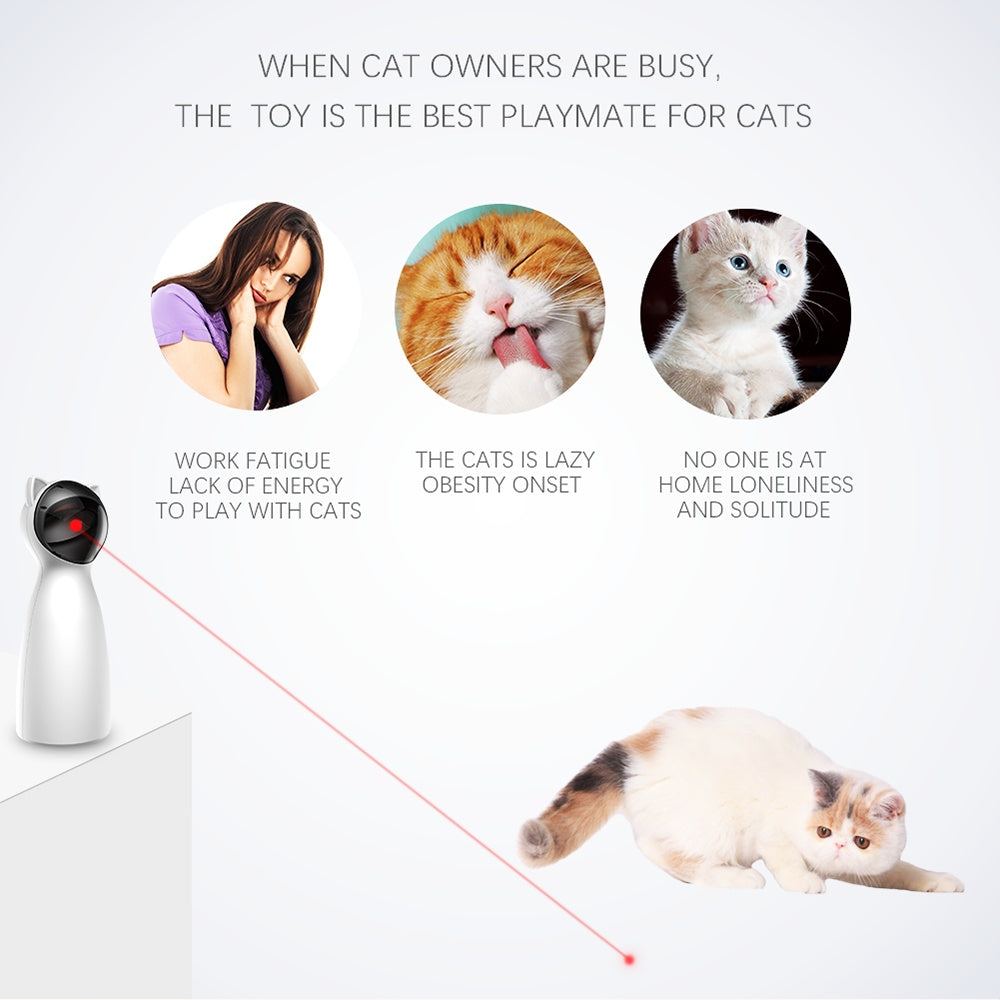 Automatic LED Laser Toy for Cats